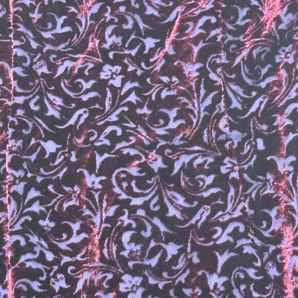 Moda Intl Vintage Silk Rayon Blend Velvet Floral Sleeveless Sheath Mini Dress 2 - Picture 3 of 13